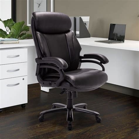 Adjustable Tilt Angle Swivel Leather Office Computer Desk Chair