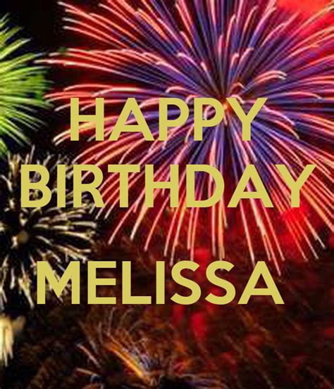 Happy Birthday Melissa Poster Sandy Keep Calm O Matic