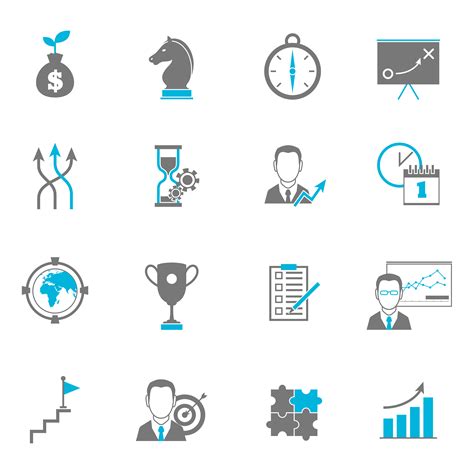 Business Strategy Planning Icons 437926 Vector Art At Vecteezy