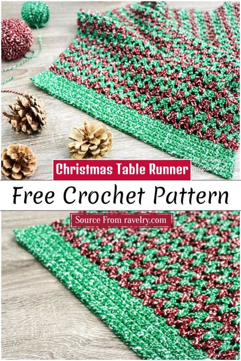 40 Free Crochet Table Runner Patterns For Decorations Diyscraftsy