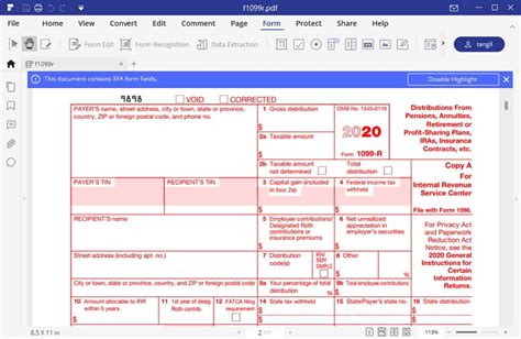 Irs Form 1099 R How To Fill It Right And Easily
