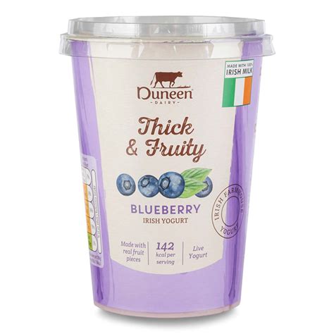 Thick And Fruity Blueberry Irish Yogurt 500g Duneen Dairy Aldiie