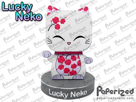 Lucky Neko 03 Paperized Paperized Crafts