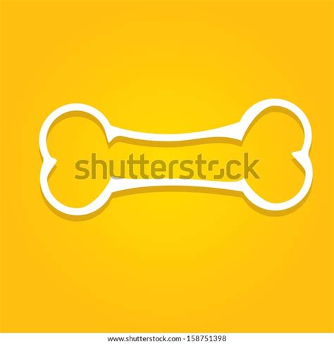 Dog Bone Vector Illustration Stock Vector Royalty Free 158751398