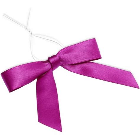 Dark Purple Satin Bow Twist Ties For Treat Bags 100 Pack Pack Fred