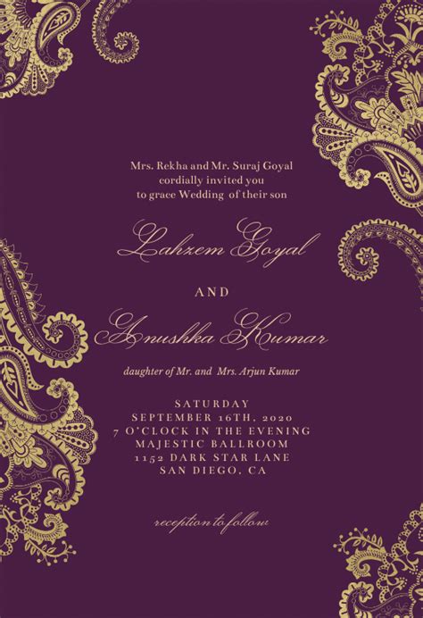 Mehendi invitation blank mehndi invitation card template. Elegant Henna - Wedding Invitation Template | Greetings Island in 2020 | Wedding invitation ...