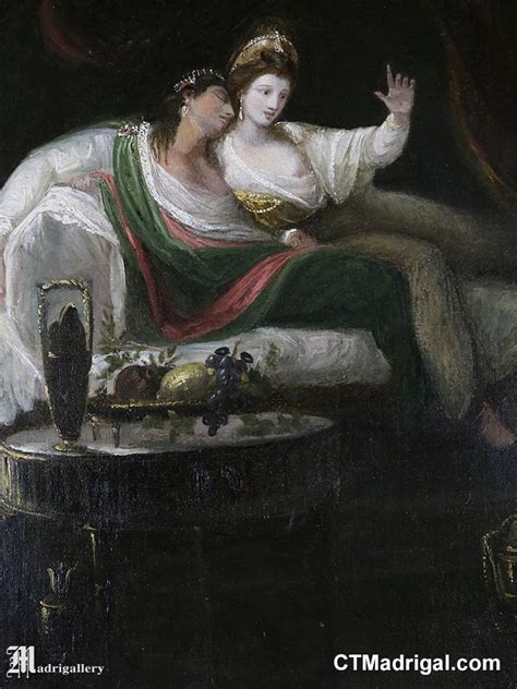 Antique Oil Painting Portrait Nude Woman Cleopatra Canvas Etsy