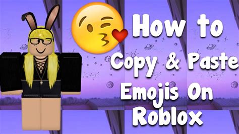 How To Copy And Paste Emojis On Roblox 😀 Youtube