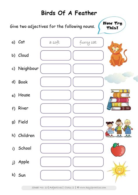 English Worksheets Grade 1 Workbook On Pronouns Key2practice English