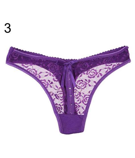 Buy Womens Sexy Lace V String Briefs Panties Thongs G String Lingerie Underwear Online At Best