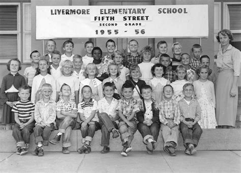 Somebodys Second Grade Class Fifth Street School 1955 1956