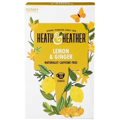 Buy Heath & Heather Lemon & Ginger Tea, Bags 50's Online ...