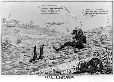 Visual Documents Martin Van Buren Cartoon White House
