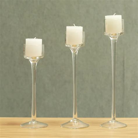 Crystal Candle Holder Glass Decorative Wedding Candles Candleholder Wedding Home Bar Party