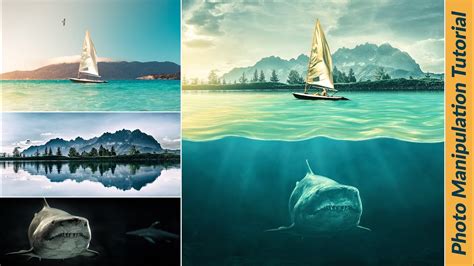 Shark Underwater Effect Photo Manipulation Tutorial Photoshop