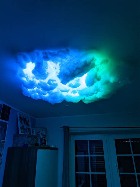 Cloud Ceiling With Led Lights No Cords Cloud Ceiling Led Lighting