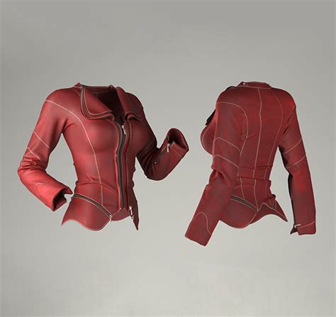 3d Leather Jacket Design On Behance