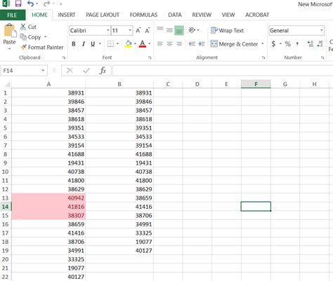 How To Compare Two Lists Of Values In Microsoft Excel Example