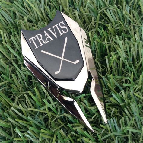 Personalized Golf Ball Marker Divot Tool T For Dad Fathers