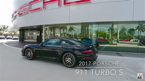 2017 Black Porsche 911 Turbo S 580 Hp Porsche West Broward Youtube