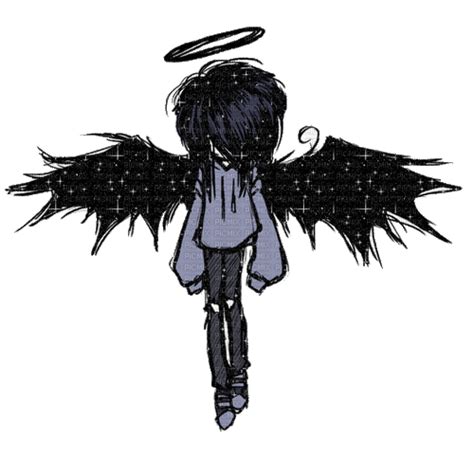 Emo Angel Boy Angel Emo Wings Goth Glitter Sparkles Y2k