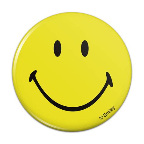 Smiley Smile Happy Yellow Face Pinback Button Pin Badge Diameter