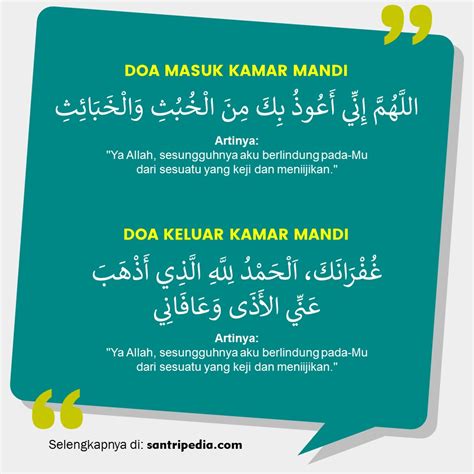Doa Keluar Dan Masuk Wc Beserta Artinya Arab Latin dan Terjemahannya