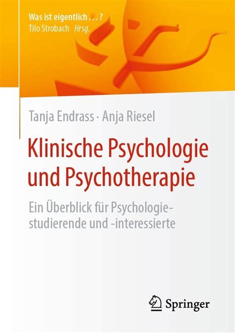 Was Ist Eigentlich Klinische Psychologie Und Psychotherapie Ebook
