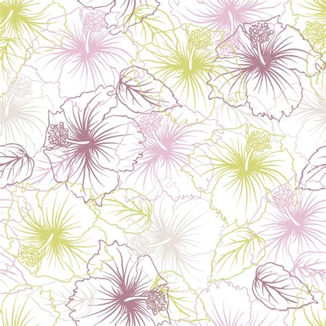 Elegance Seamless Pastel Flower Pattern Background Wallpaper Flora