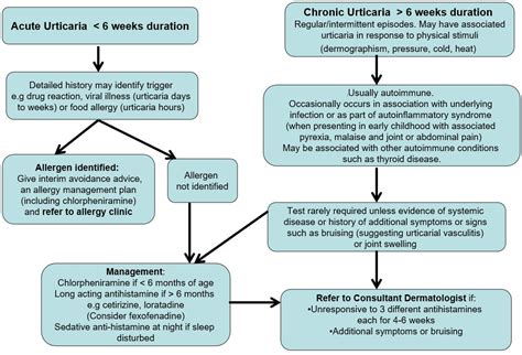 Urticaria Treatment Guidelines