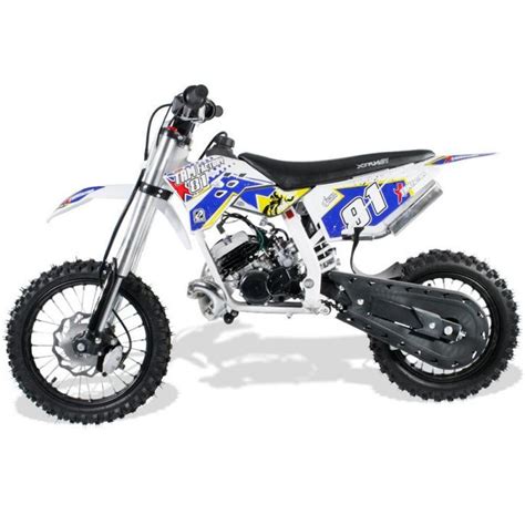 Moto Cross 50cc Racing 1412 9cv Automatique Kick Starter Bleu