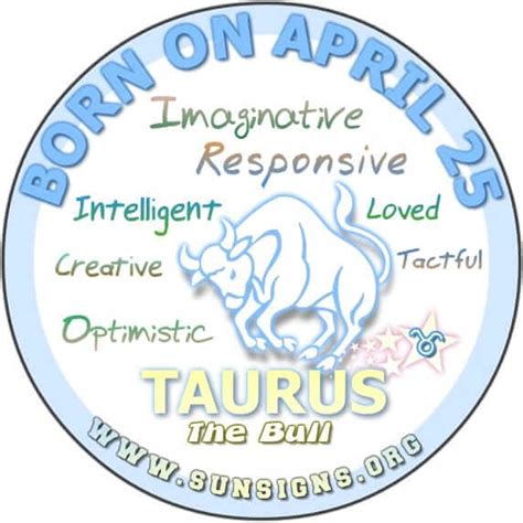 April 25 Zodiac Horoscope Birthday Personality Sunsignsorg