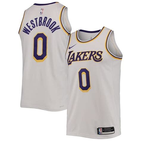 Nike Russell Westbrook White Los Angeles Lakers 202122 Swingman Jersey