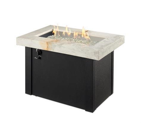 Outdoor Greatroom Company Providence Rectangular Gas Fire Pit Table