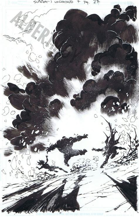 Comic Art For Sale From Albert Moy Superman Unchained Issue 7 Page 27
