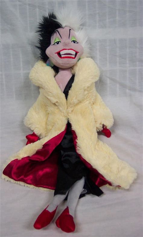 Disney 101 Dalmatians Cruella Deville 22 Plush Stuffed Doll Toy New