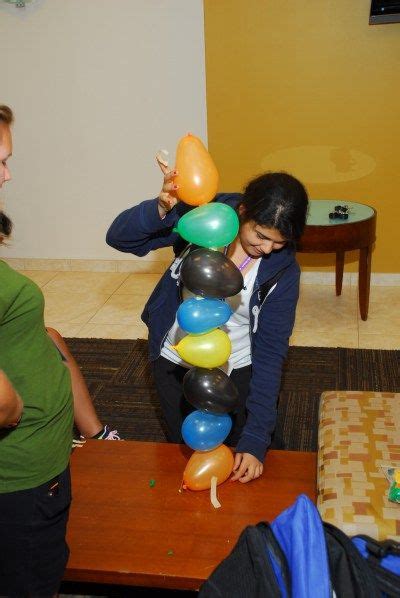 Team Building Activity Balloon Tower Building Games For Kids Team