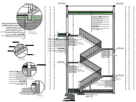 Staircase And Column Section Plan Detail Dwg File Cadbull My Xxx Hot Girl