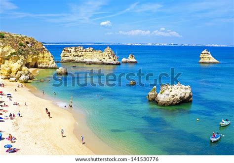 Natural Rocks Beaches Lagos Portugal Stock Photo 141530776 Shutterstock