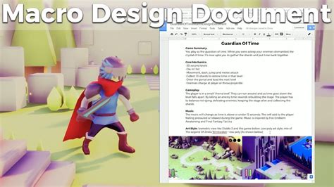 Connect with them on dribbble; Game Jam Macro Design Document Guide And Template Indie Game Development - YouTube