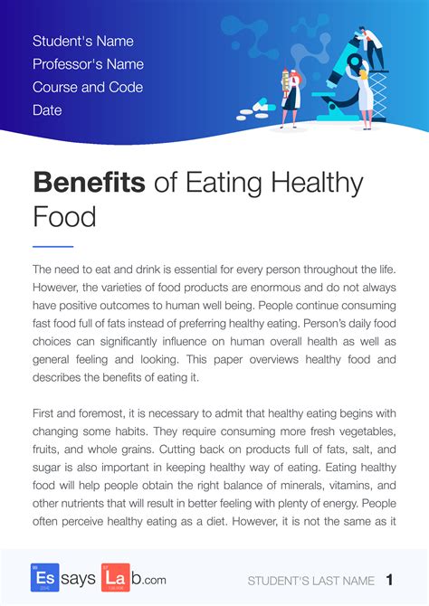 A Healthy Eating Essay Sample And Professional Writing Help