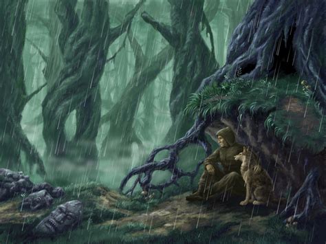 You can also upload and share your favorite anime rain wallpapers. Rainy Forest Wallpaper - WallpaperSafari