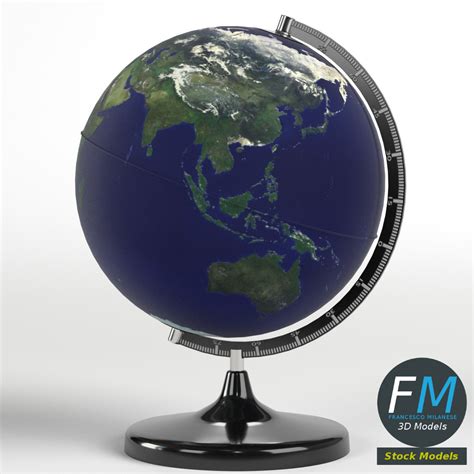 Desktop Earth World Globe By Francescomilanese85 3docean