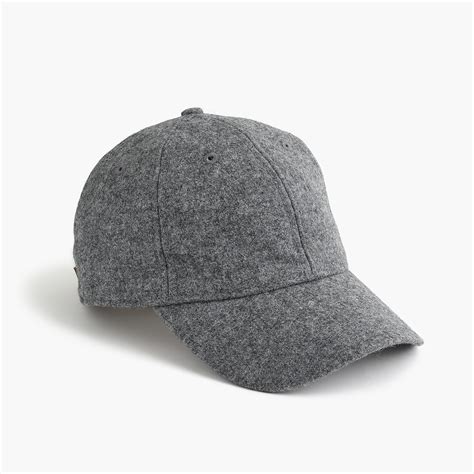 Mens Grey Wool Ball Cap Mens Accessories Jcrew