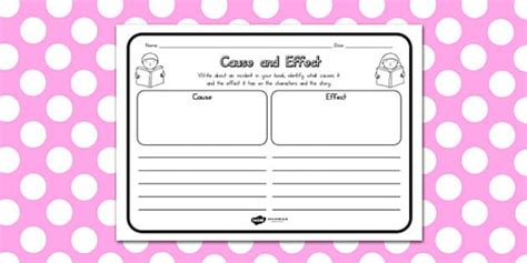 Cause And Effect Worksheets Creat De Profesori Twinkl