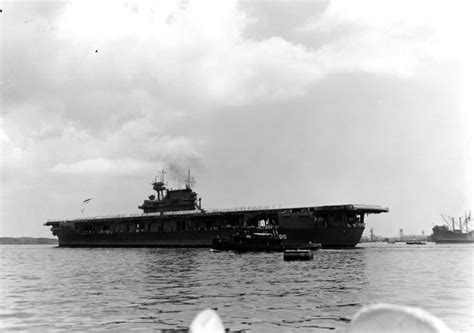 Uss Yorktown Arrives In Pearl Harbor After The Battle Of The Coral Sea