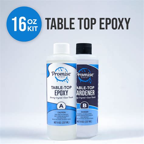 Pro Marine Clear Table Top Epoxy Resin 16 Ounce Kit