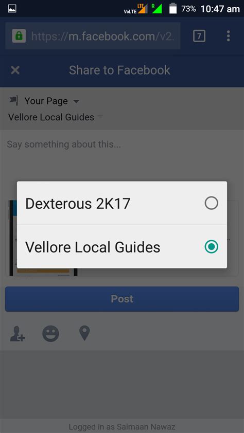 Solved Local Guides Connect How Do I Share A Post From Connect To Fb