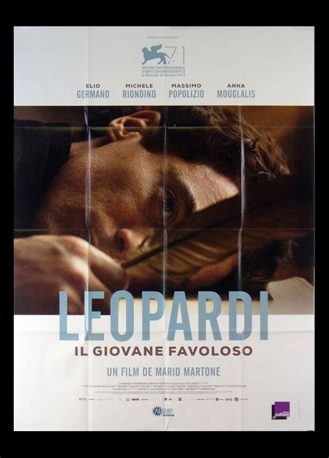 Affiche Leopardi Il Giovane Favoloso Mario Martone Cinesud Affiches Cinéma