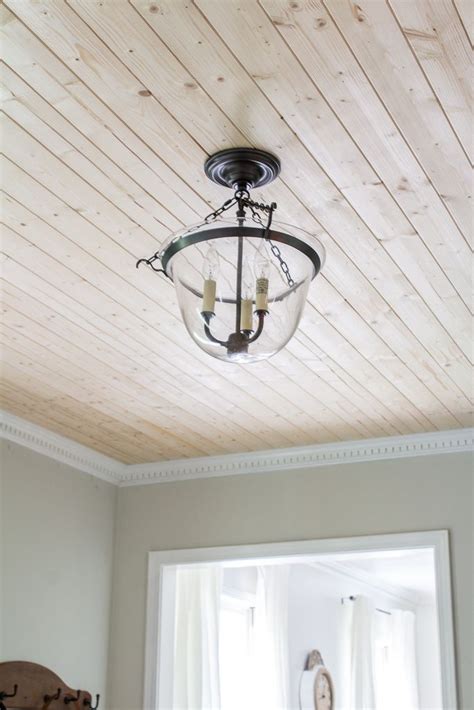 How To Easily Plank A Textured Ceiling Sincerely Marie Designs